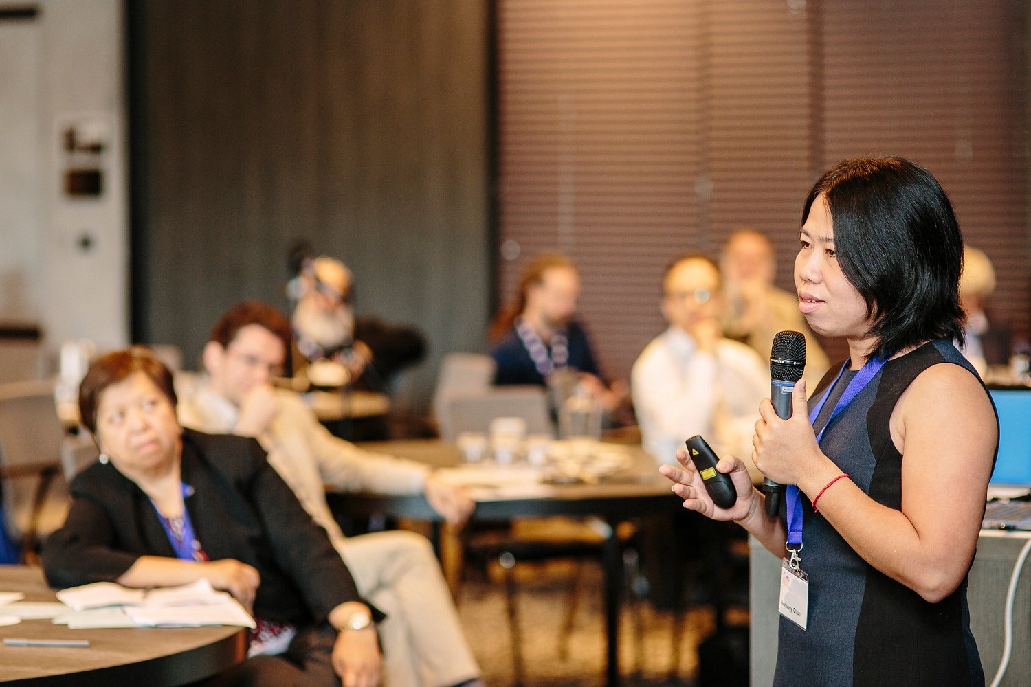 Sothany Chun, PDG de First Finance Plc, lors de la réunion des membres d'Oikocredit en 2019 SothanyatAGM.jpg